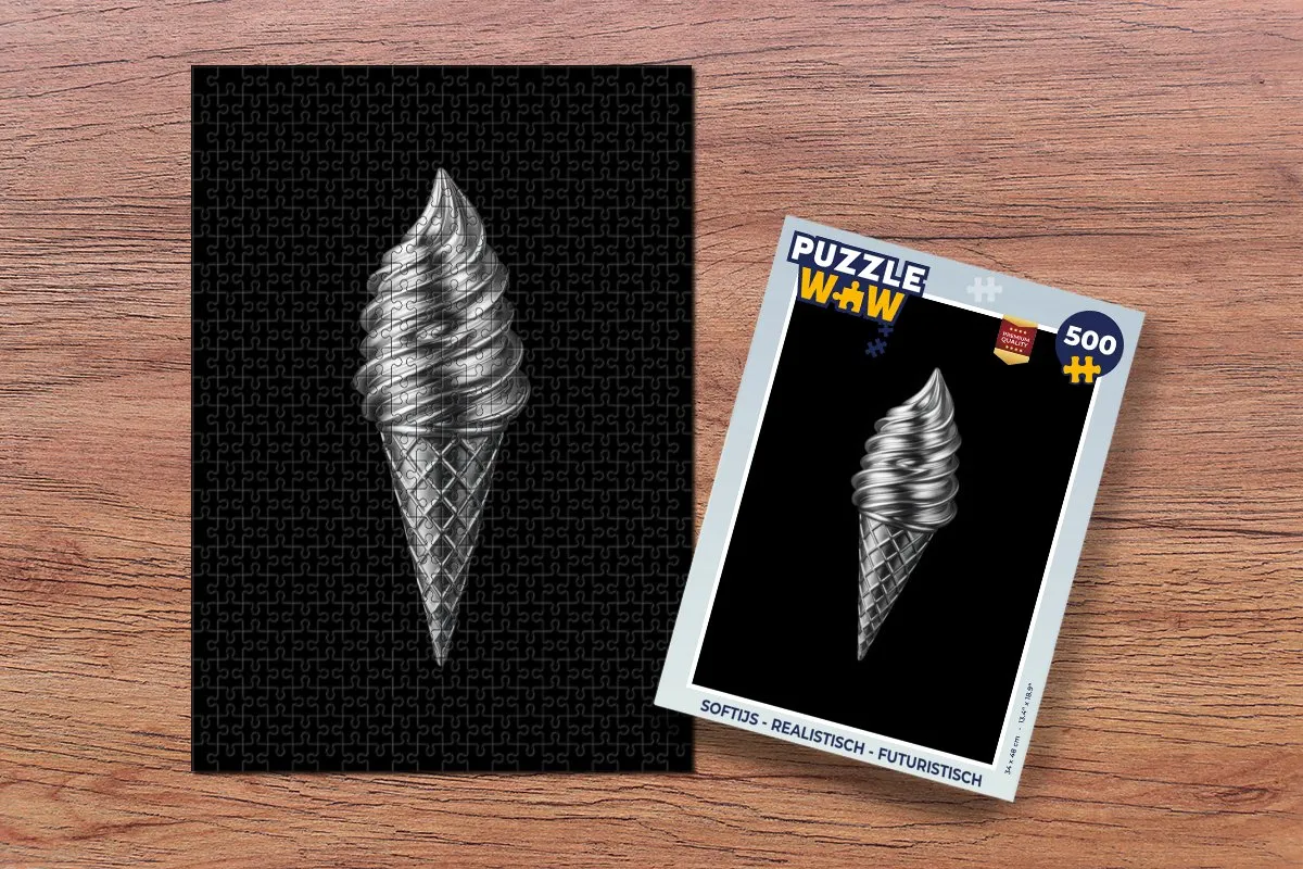 PuzzleWow Softijs Legpuzzel 500 Stuks - Futuristisch
