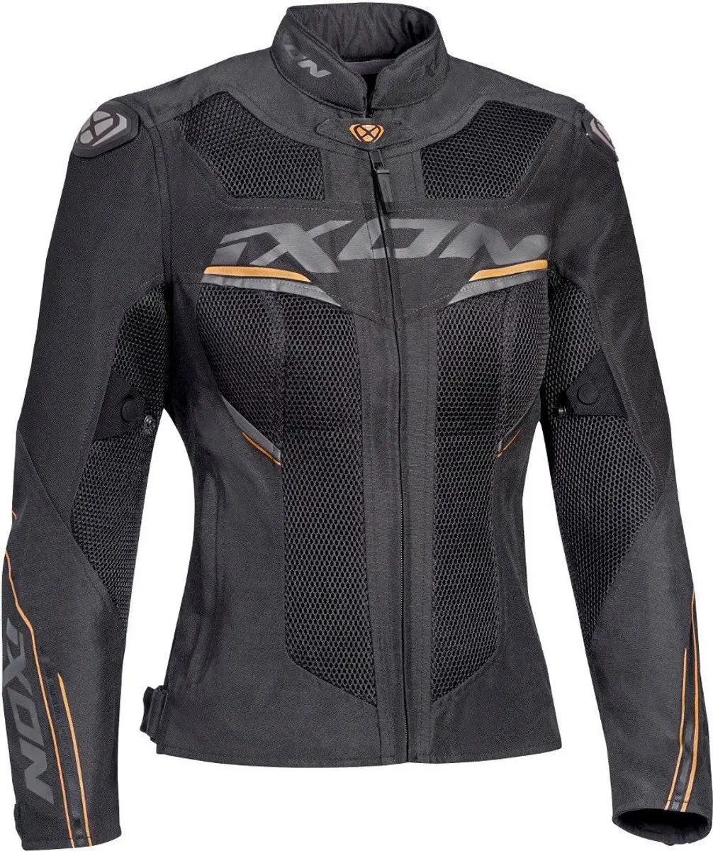 Ixon Draco Lady Antraciet Zwart Goud Textiele Motorjas