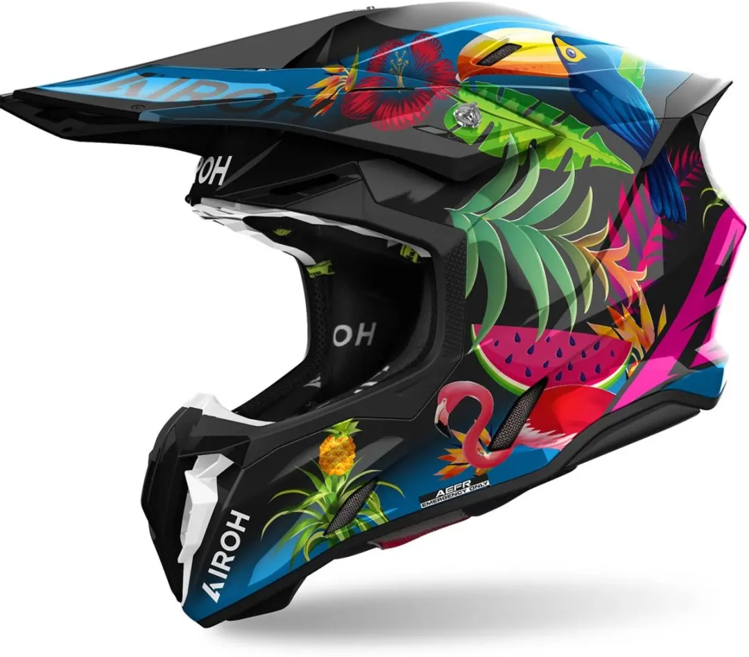 Airoh Twist 3 Amazonia Offroad Helm - XS - Zwart/Multicolor
