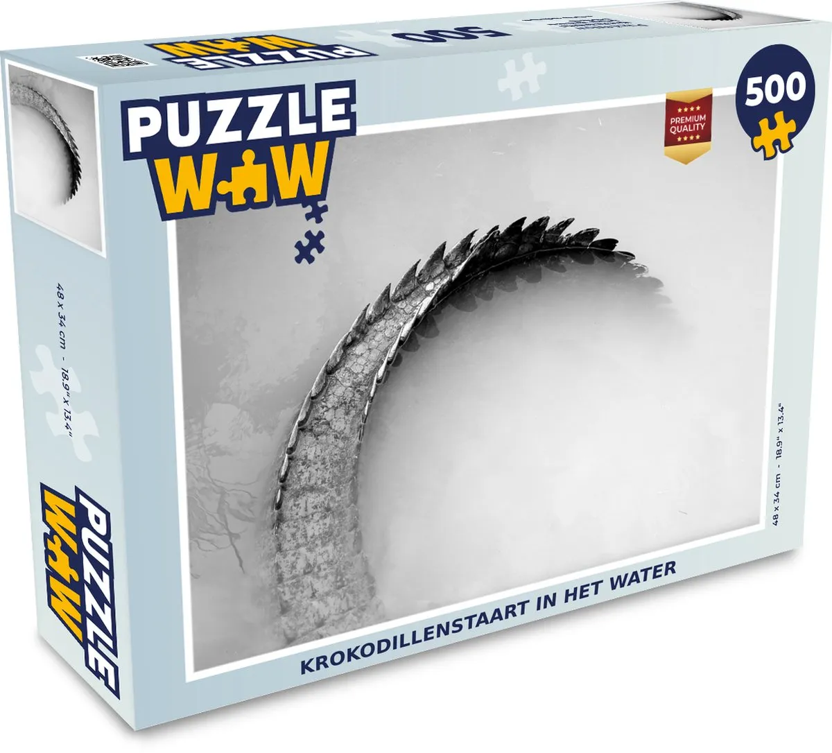 PuzzleWow Krokodil Mist Staart Legpuzzel 500 Stuks