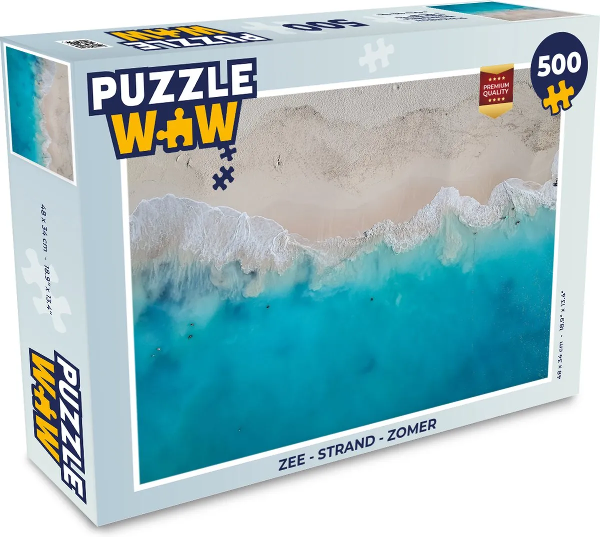 PuzzleWow Zee Strand Zomer Legpuzzel 500 Stuks