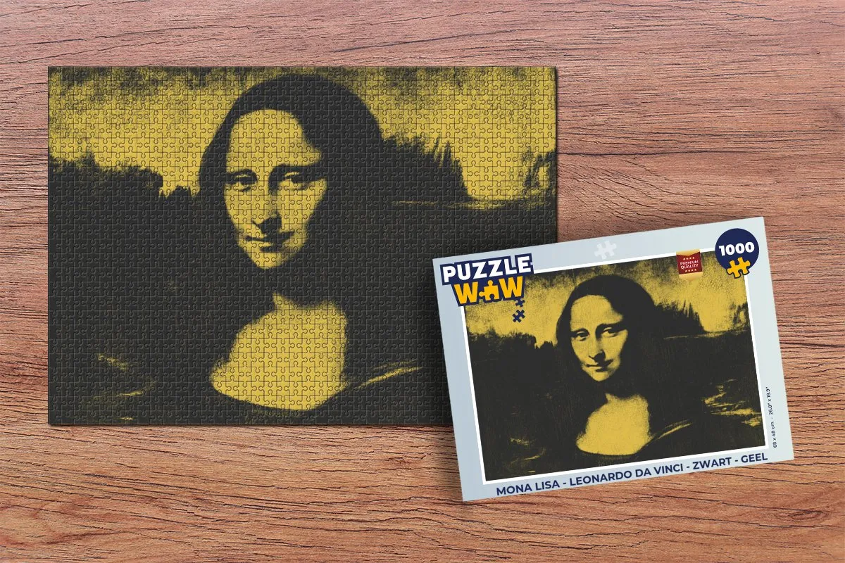 PuzzleWow Mona Lisa Legpuzzel 1000 Stuks - Multicolor