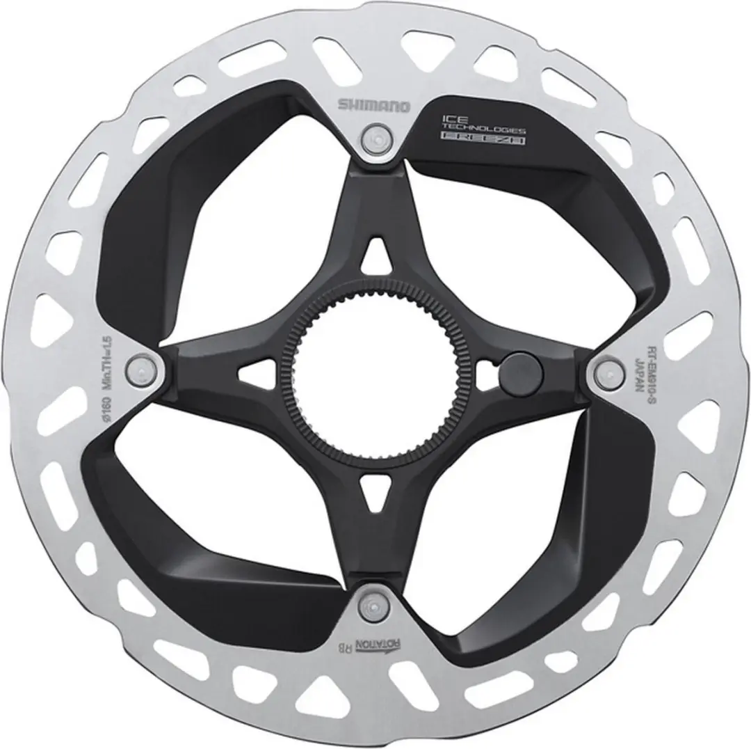 Shimano RT-EM910-SI Remschijf 160mm - Zilver - afbeelding 3 van 3