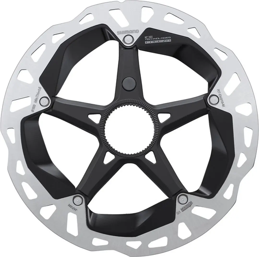 Shimano RT-EM910-SI Remschijf 160mm - Zilver - afbeelding 2 van 3
