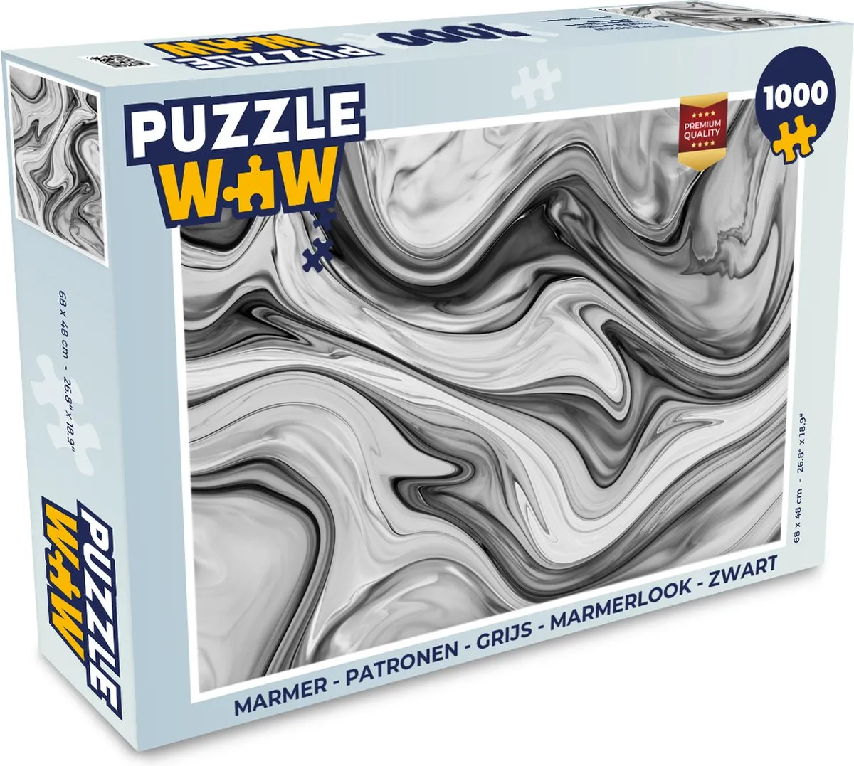 PuzzleWow Marmerlook Legpuzzel 1000 Stukjes