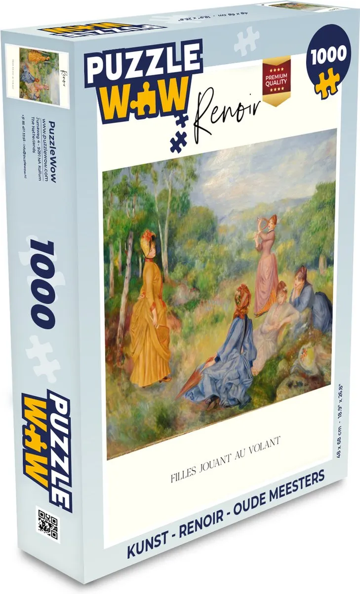 PuzzleWow Renoir Oude Meesters Legpuzzel 1000 Stuks