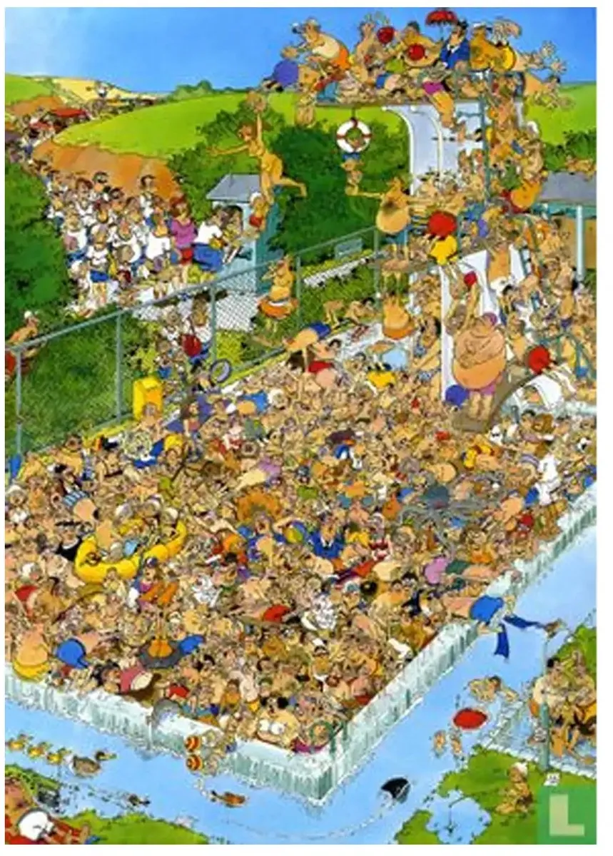 Jumbo Jan van Haasteren Fun Around the Pool Puzzel 950 Stuks - Divers