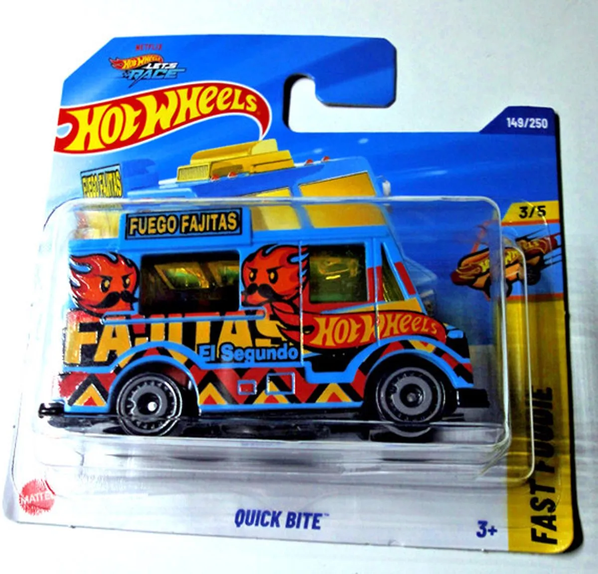 Hot Wheels Fuego Faitas El Segundo Food Truck HW Fast Foodie 1:64