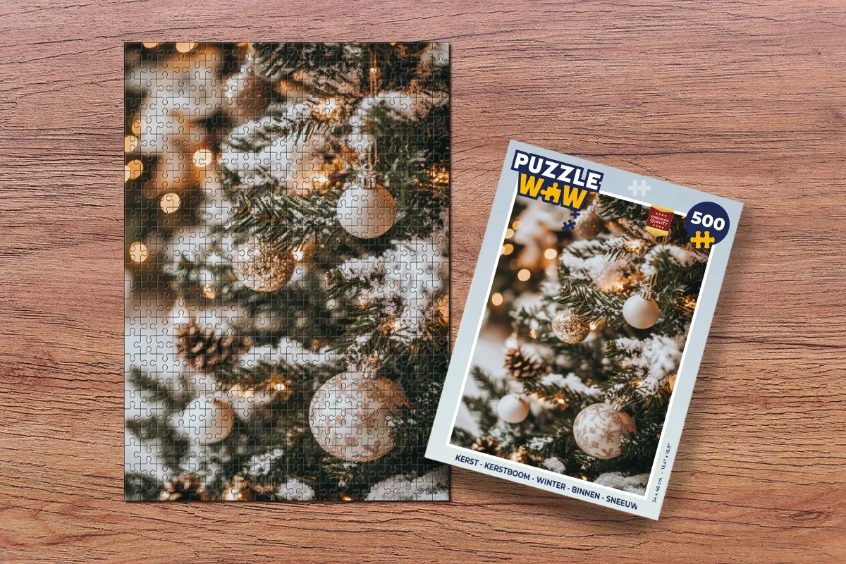 PuzzleWow Kerstpuzzel 500 Stuks - Kerstboom