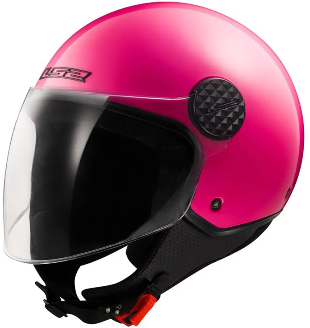 LS2 OF558 Sphere Lux II Solid Fluo Roze Jethelm