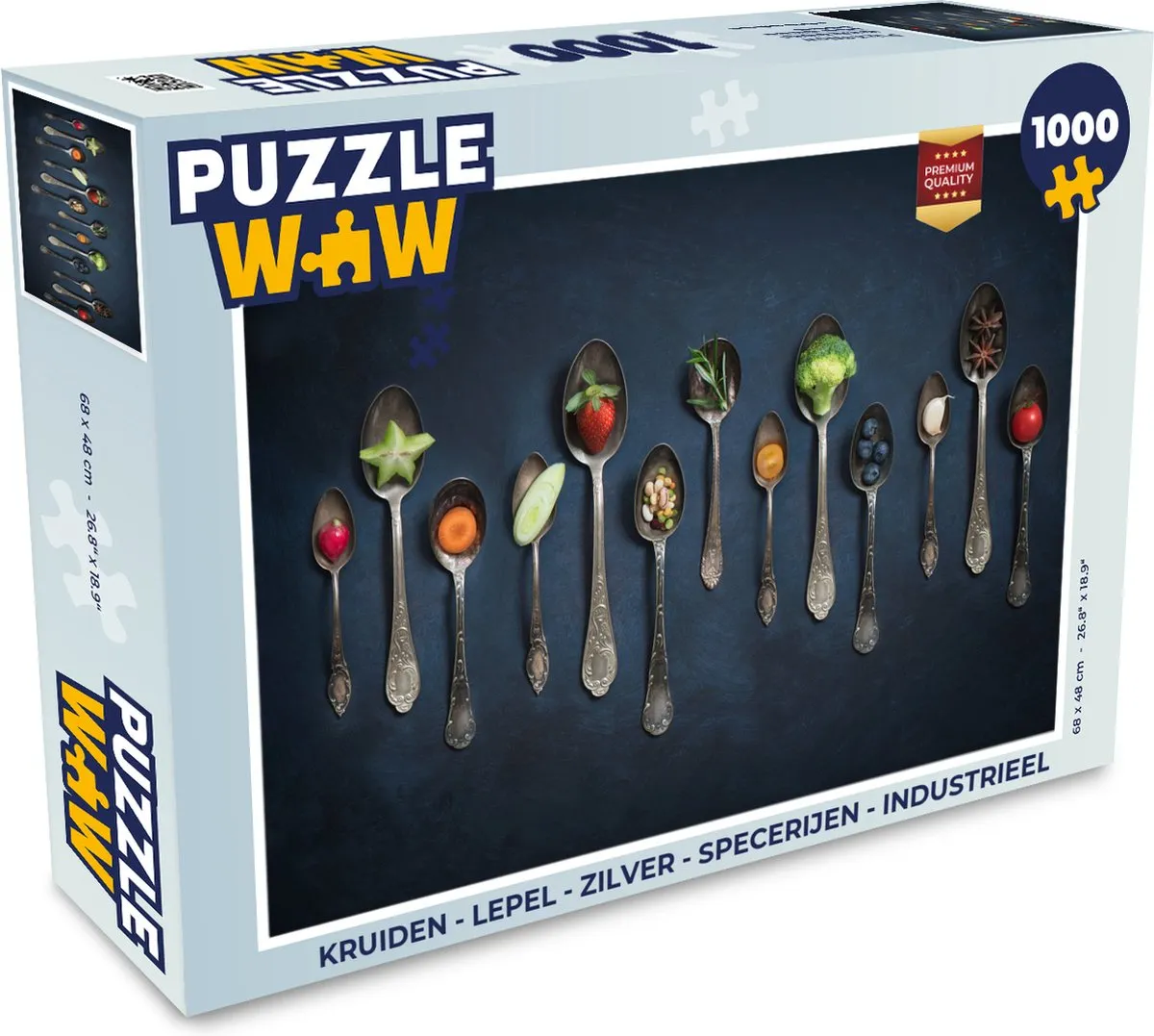 PuzzleWow Kruiden Lepel Industrieel Puzzel 1000 Stuks