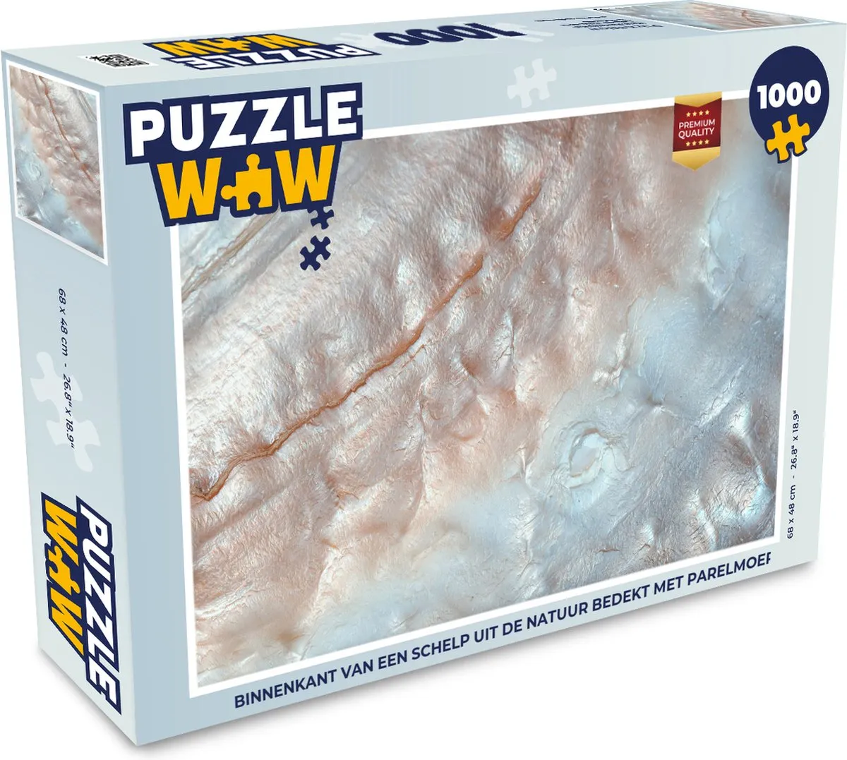 PuzzleWow Schelpen Abstract Legpuzzel 1000 Stuks - Multicolor
