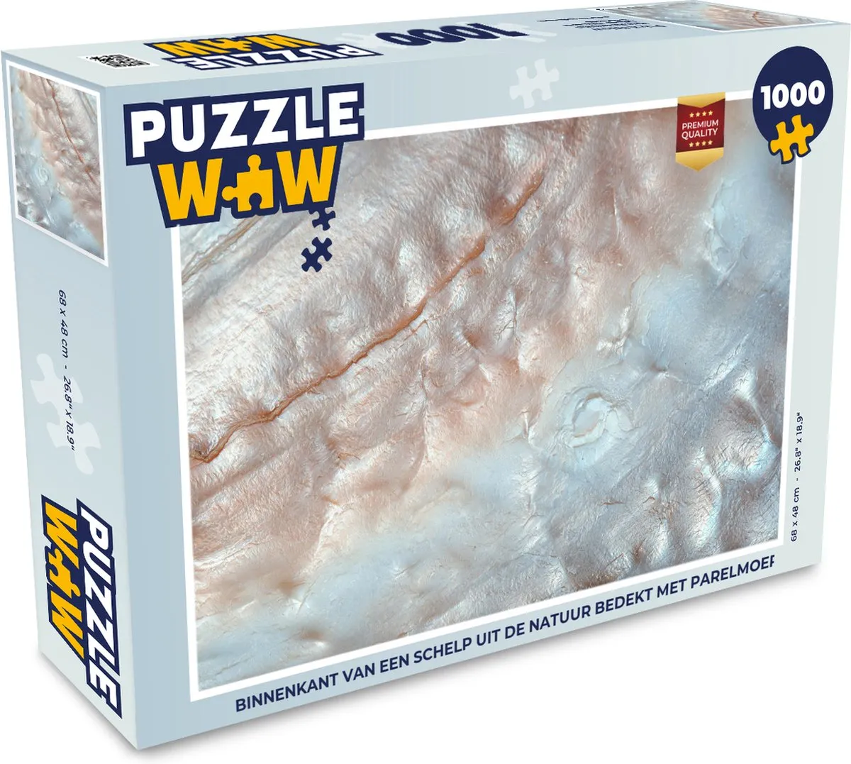 PuzzleWow Schelpen Abstract Legpuzzel 1000 Stuks - Multicolor