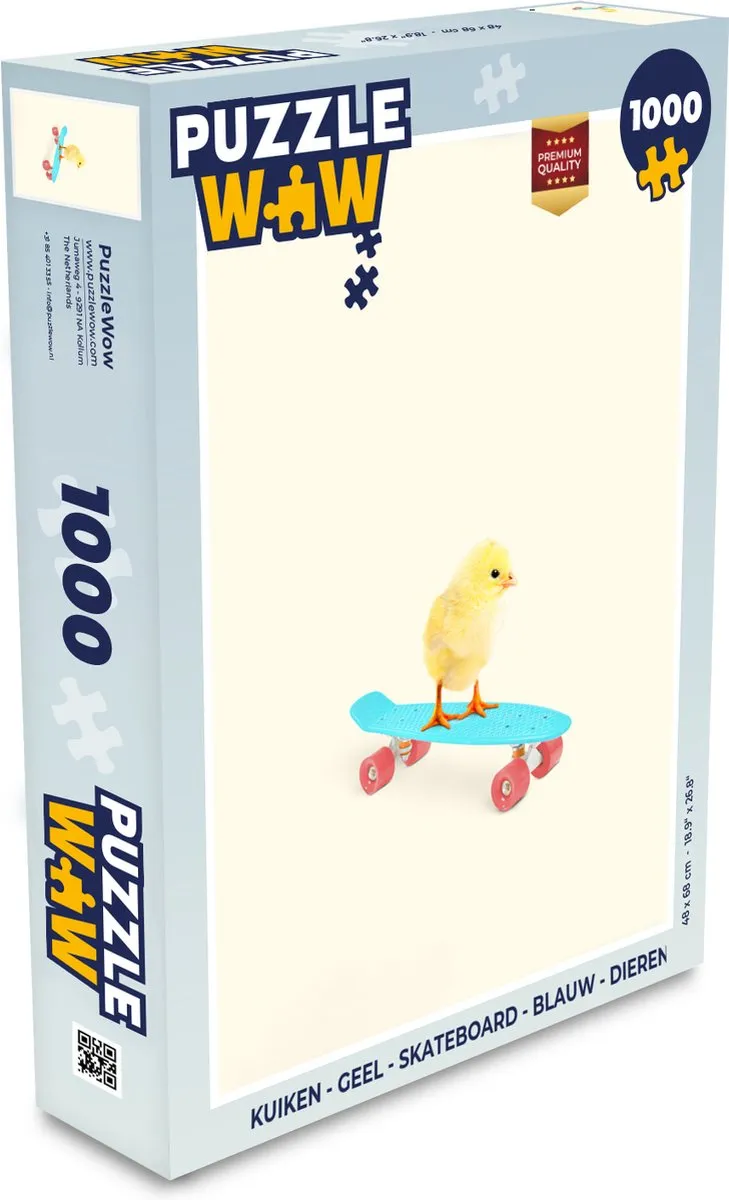 PuzzleWow Kuiken Legpuzzel 1000 Stuks - Multicolor