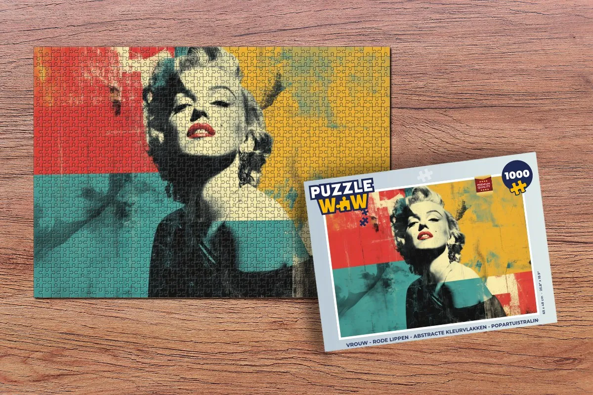 PuzzleWow Legpuzzel 1000 Stuks - Rode Lippen