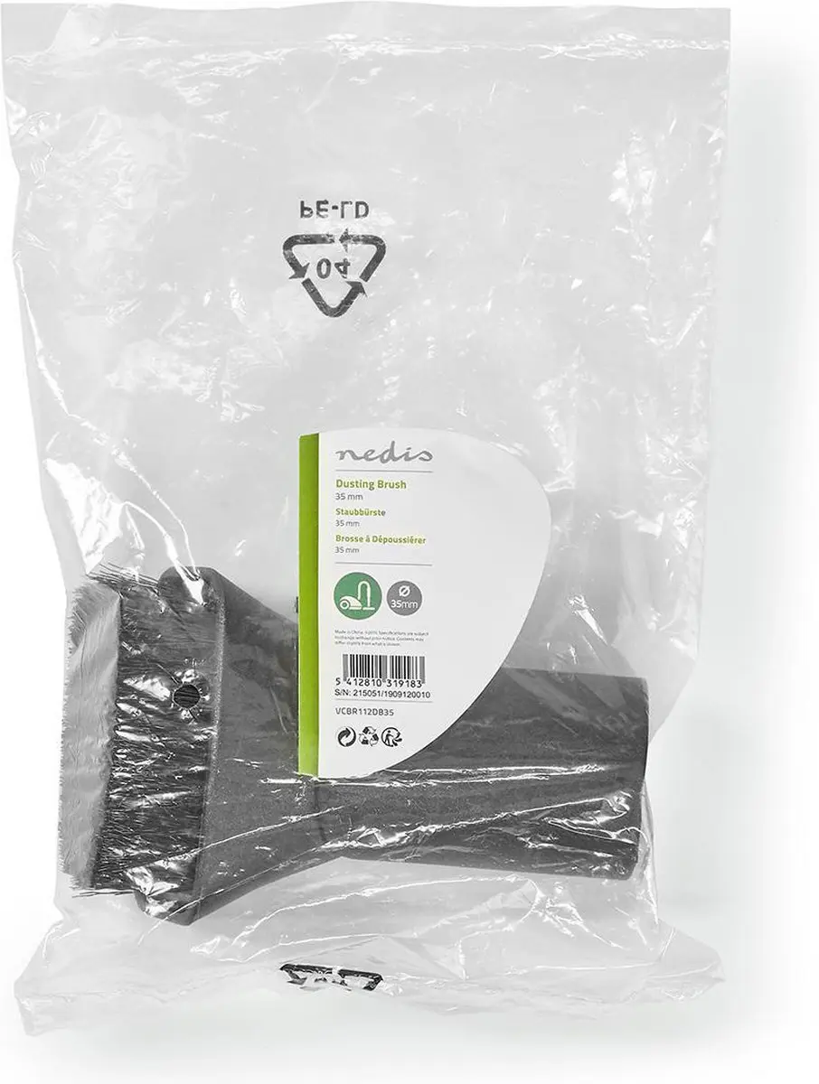 Nedis Plumeau Kunststof Haar VCBR112DB35 - 35mm - Zwart - afbeelding 6 van 6