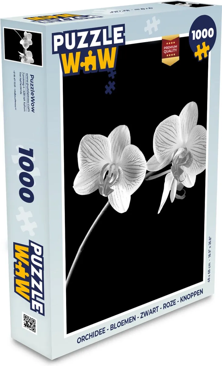 PuzzleWow Orchidee Legpuzzel 1000 Stuks - Multicolor