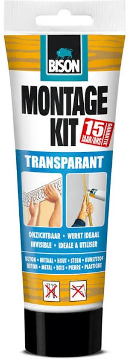 Bison Montagekit Transparant Tube 250g