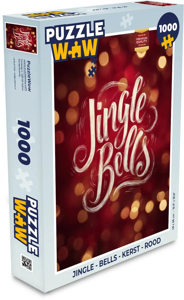 PuzzleWow Jingle Bells Kerstpuzzel 1000 Stuks