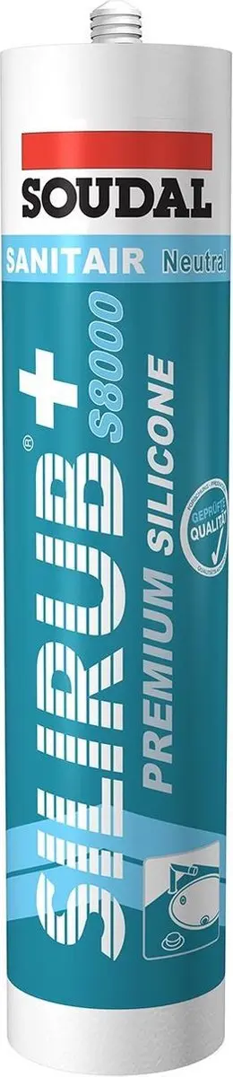 Soudal  Sanitairkit  Jasmijn  Silirub+S8100  Koker