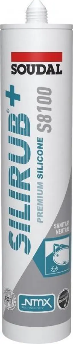 Soudal Silirub S8100 300 ml Zilvergrijs