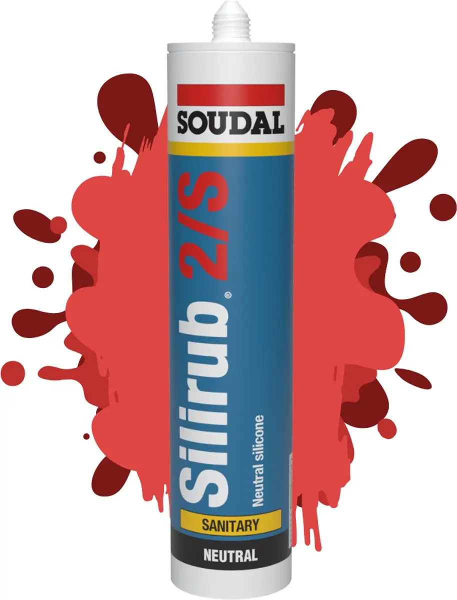 Soudal Silirub 2S 300ml Kit - Jasmijn