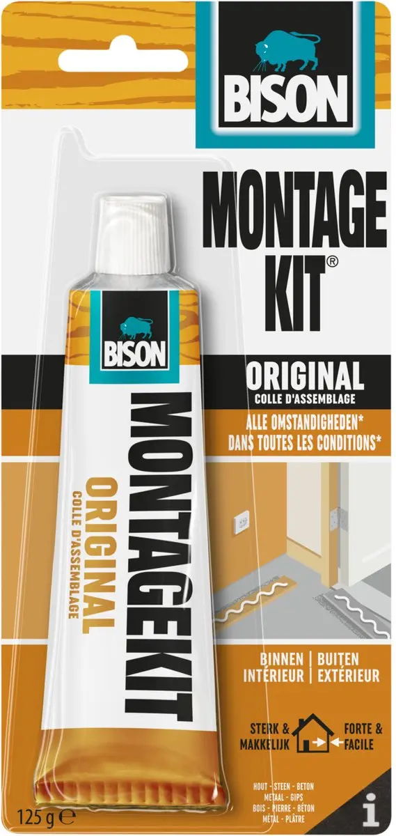 Bison Montagekit Original 125g - Montagelijm voor Steen
