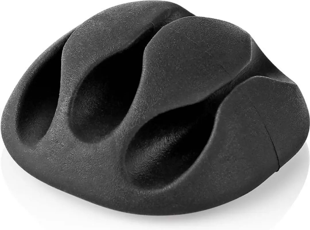 Nedis Kabelclip Click & Go 3 Sleuven - 4 Stuks - Zwart - afbeelding 4 van 6