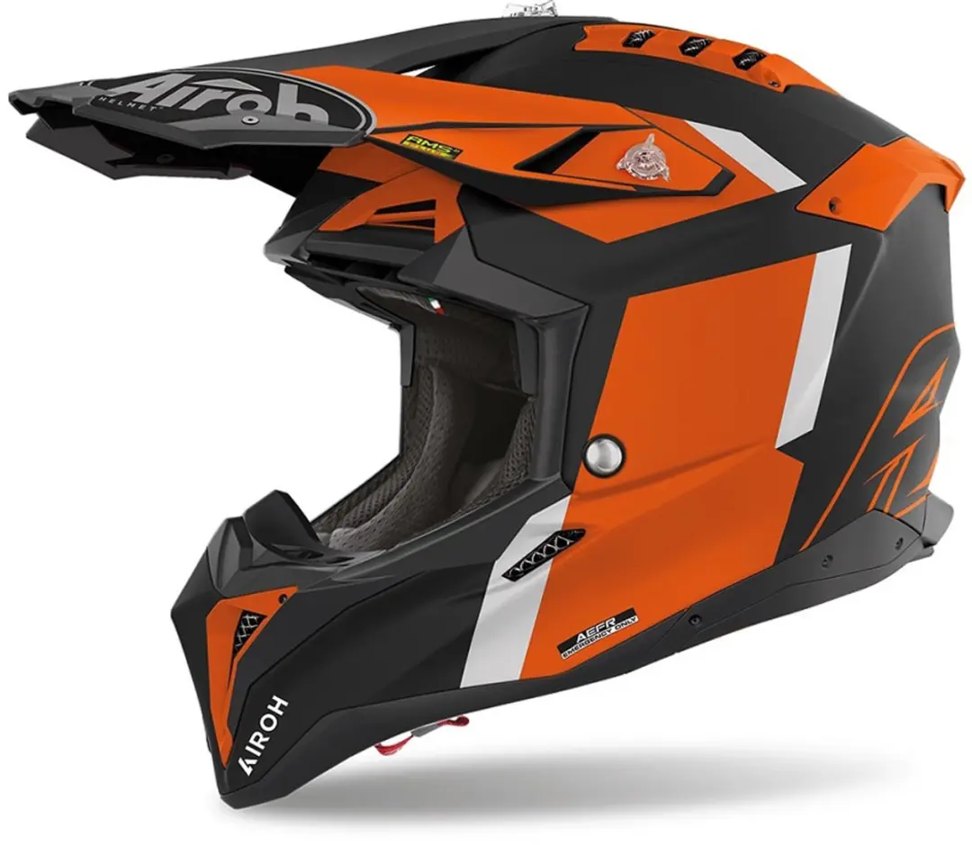 Airoh Aviator 3 Glory Oranje Mat Offroad Helm