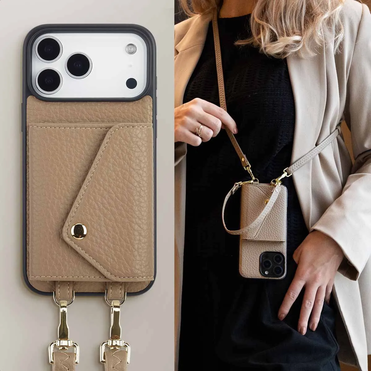 Selencia Koordhoes iPhone 17 Pro Max - Taupe