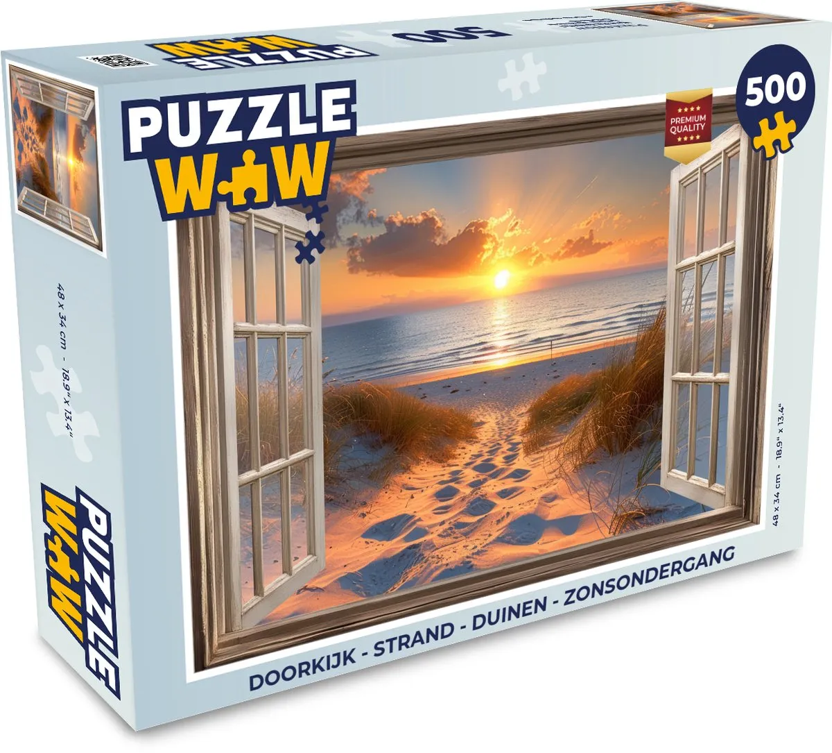PuzzleWow Strand Legpuzzel 500 Stuks