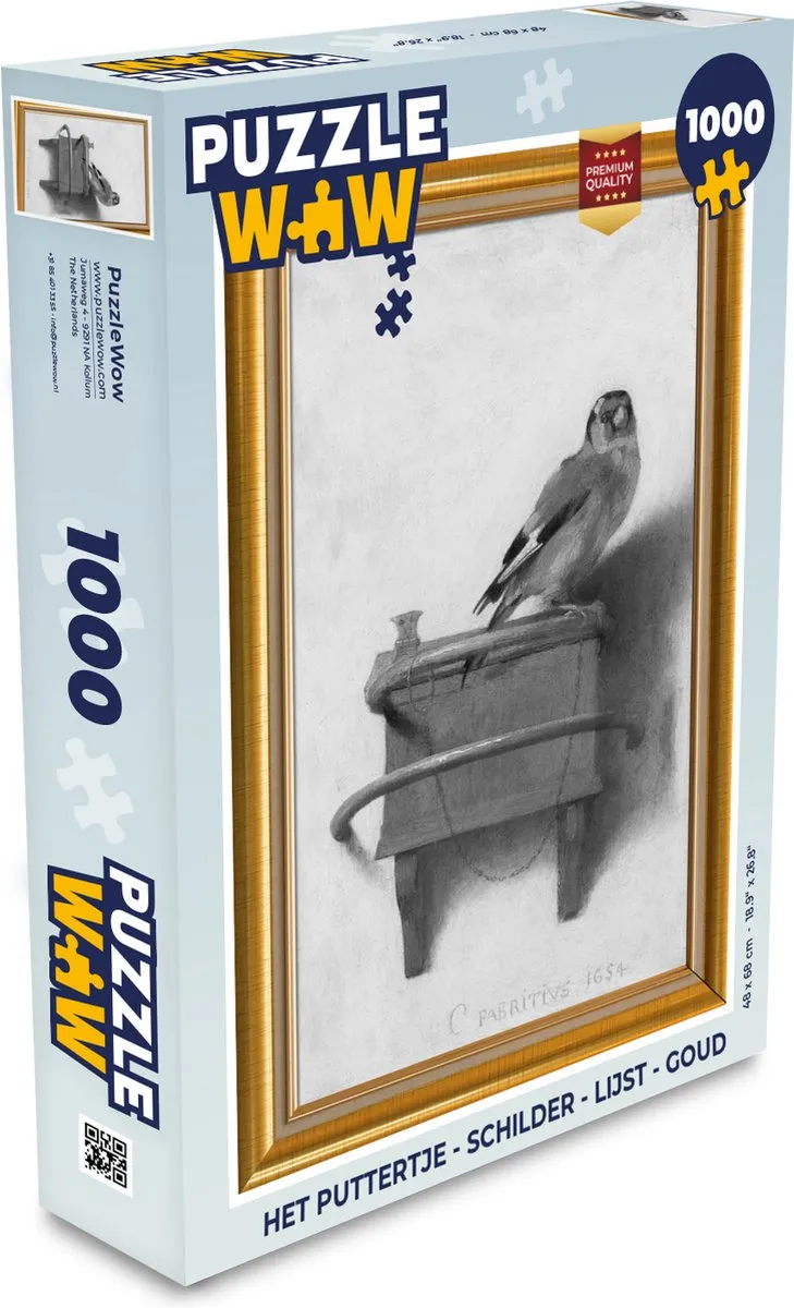 PuzzleWow Het Puttertje Legpuzzel 1000 Stuks