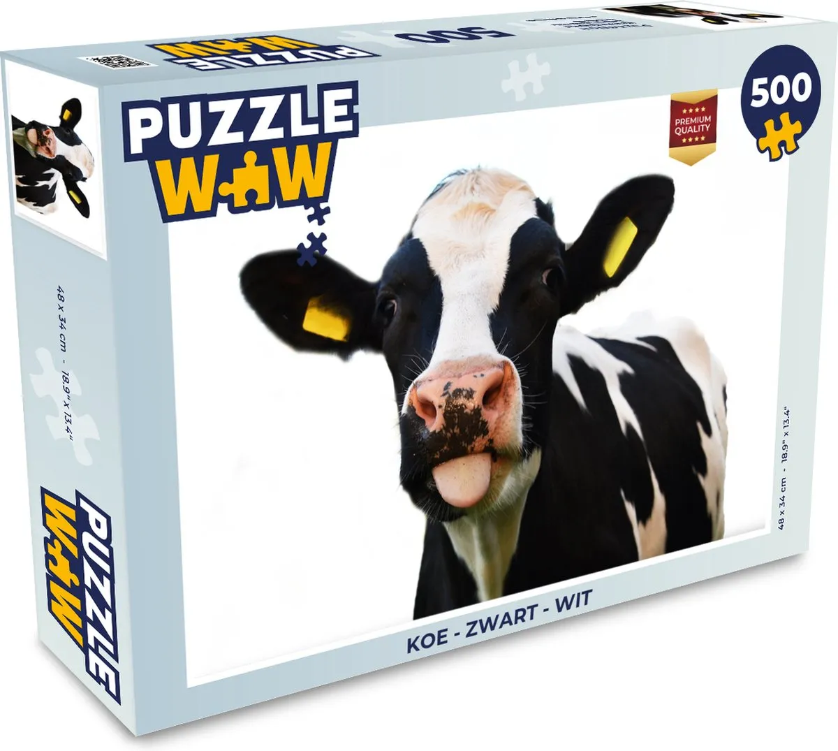PuzzleWow Legpuzzel Koe 500 Stuks