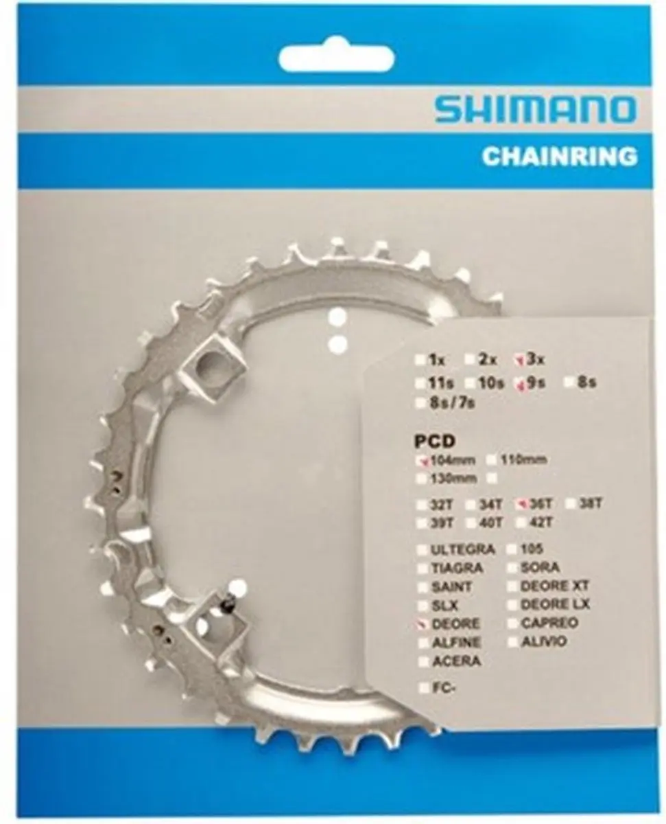 Shimano Deore FC-M532 Kettingblad 36T - Zilver