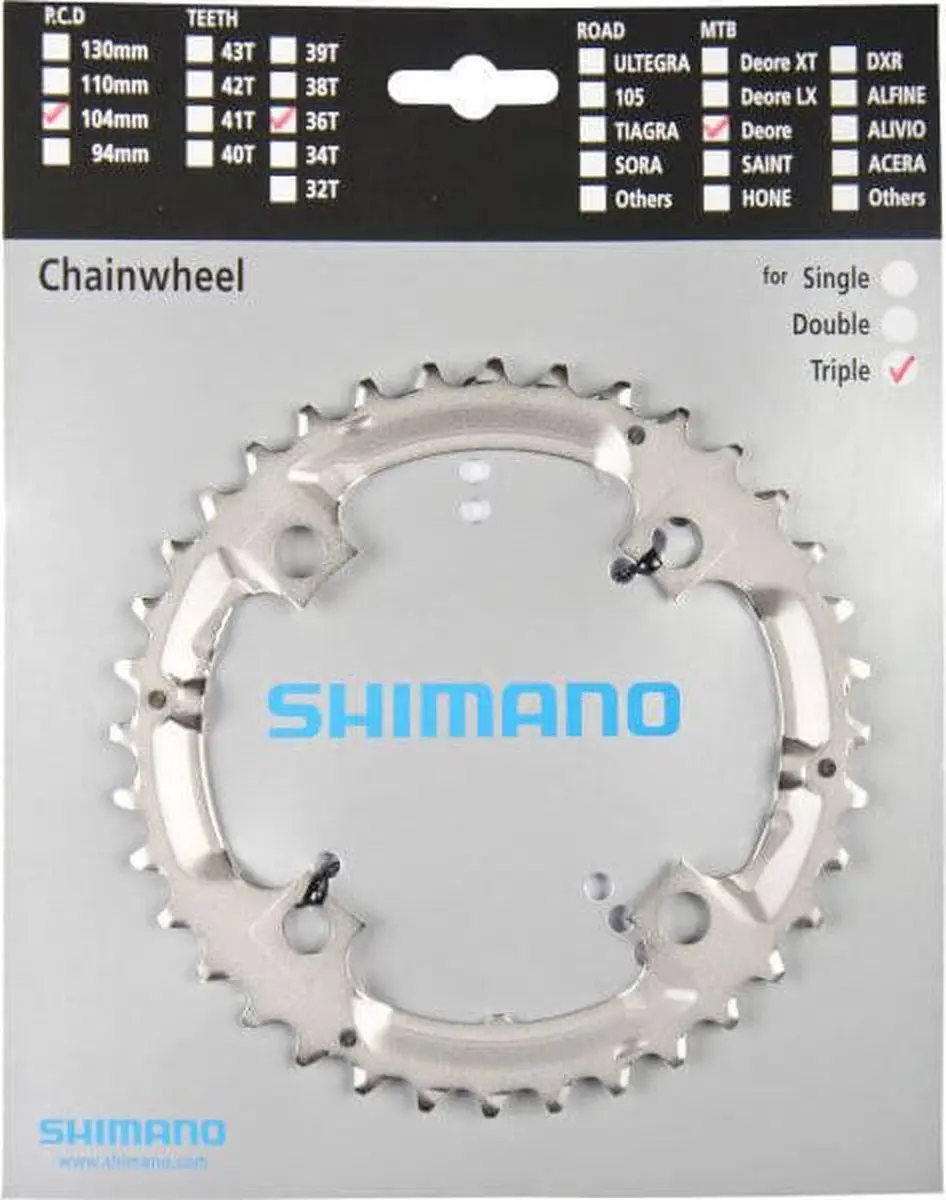 Shimano Deore FC-M532 Kettingblad 36T - Zilver