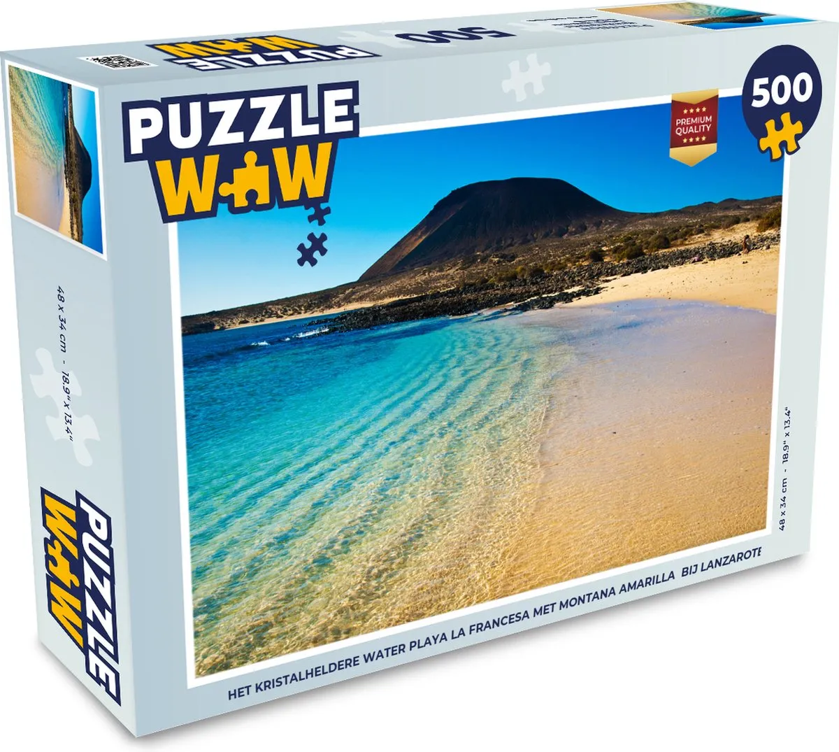 PuzzleWow Playa La Francesa Legpuzzel 500 Stuks