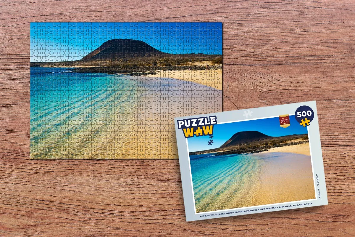 PuzzleWow Playa La Francesa Legpuzzel 500 Stuks - Multicolor