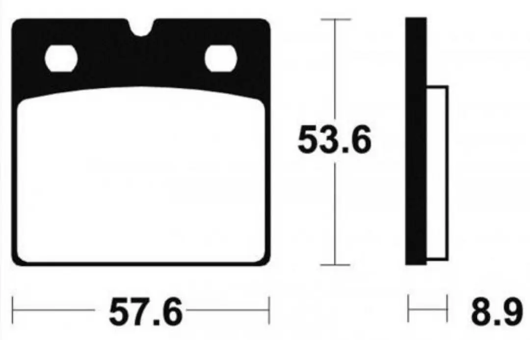 SBS Plaquette de frein 640HF Moto - Zwart - afbeelding 2 van 2