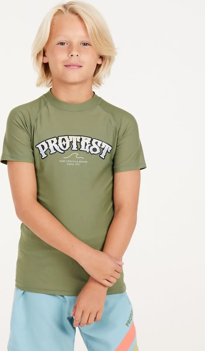 Protest Prtnizzo Jr UV Shirt Jongens - Korte mouwen - 176 - Artichoke Green - afbeelding 4 van 6