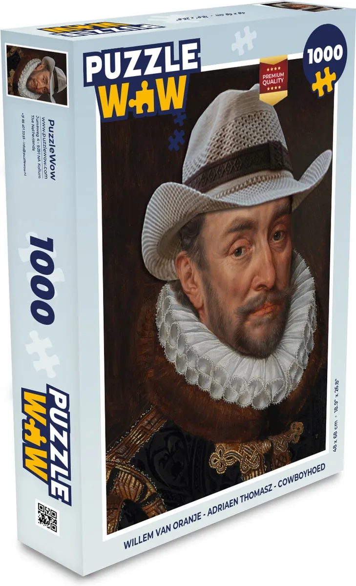 PuzzleWow Willem van Oranje Legpuzzel 1000 Stuks