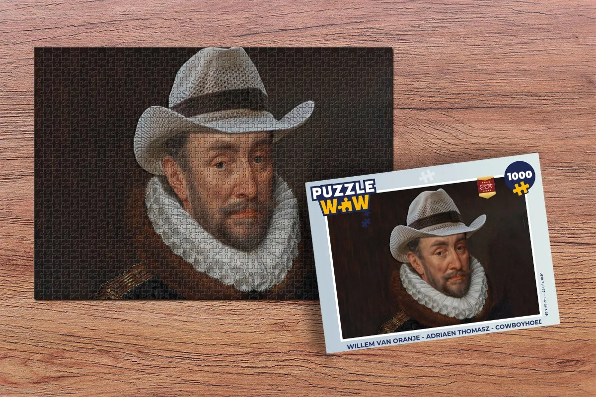 PuzzleWow Willem van Oranje Legpuzzel 1000 Stuks - Multicolor