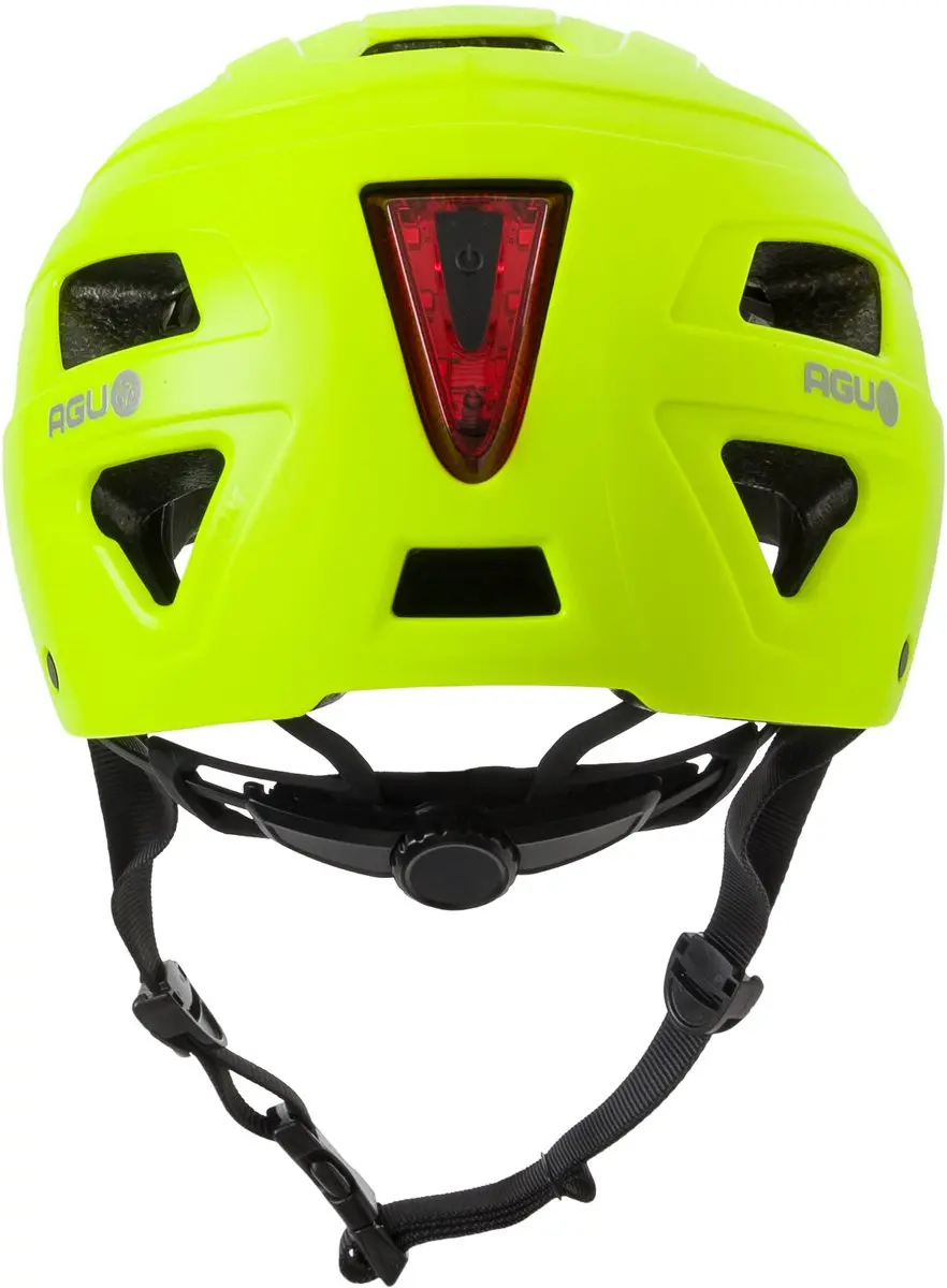 AGU Cit-E Fietshelm 59-61cm - LED-achterlicht - Geel