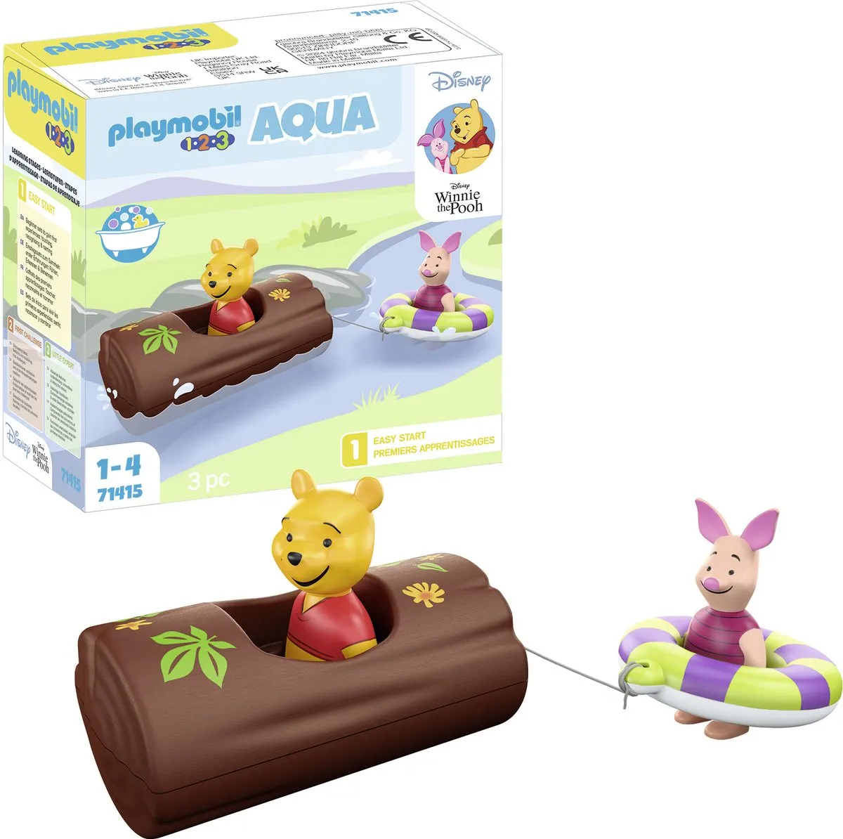 Playmobil 1.2.3 Disney Winnie de Poeh Wateravonturen 71415 - Multikleur