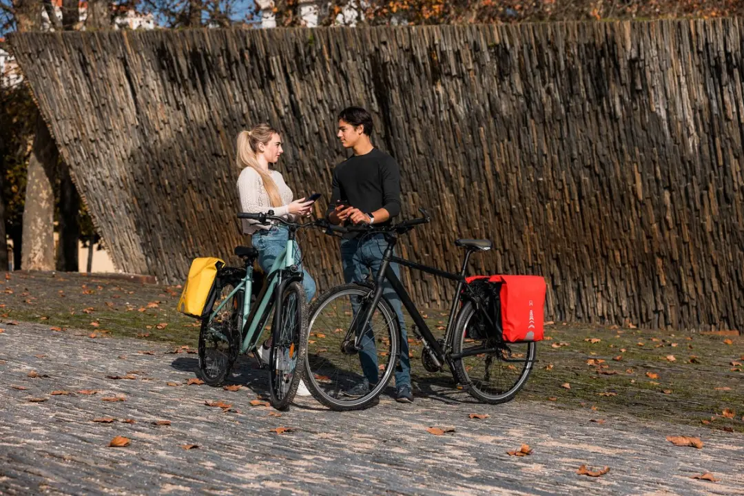 Willex Dubbele Fietstas - 34L - Rood - afbeelding 4 van 5