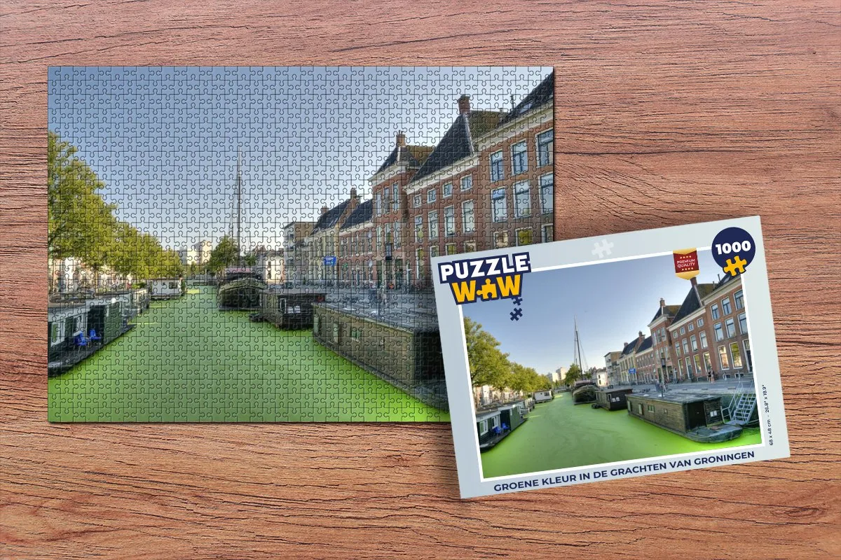 PuzzleWow Grachtenpand Legpuzzel 1000 Stuks