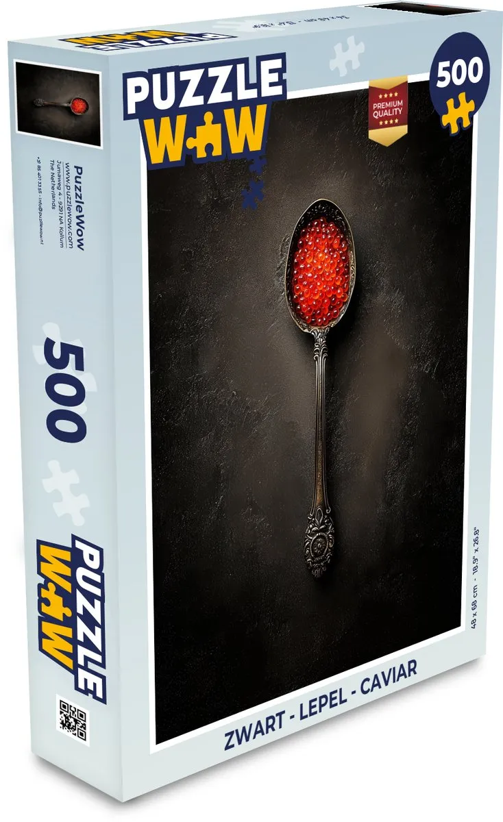 PuzzleWow Lepel Caviar Puzzel 500 Stuks