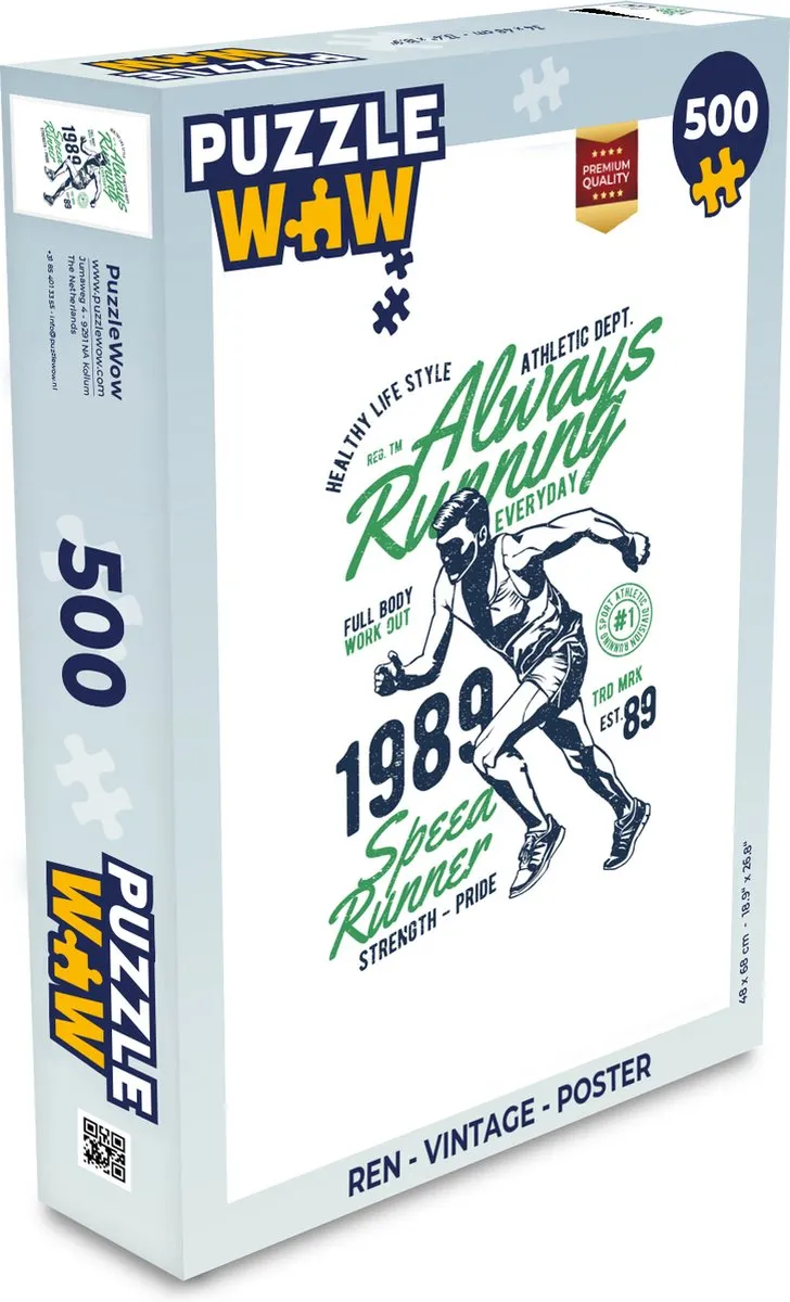 PuzzleWow Ren Vintage Legpuzzel 500 Stuks