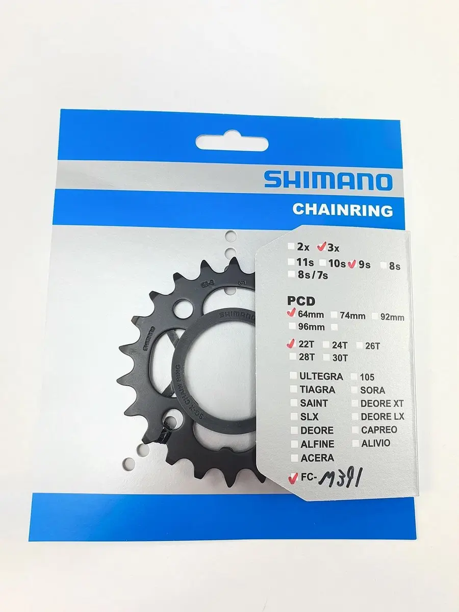 Shimano Acera FC-M391 Kettingblad 22T - Binnenblad - 3x9-Speed - afbeelding 2 van 4