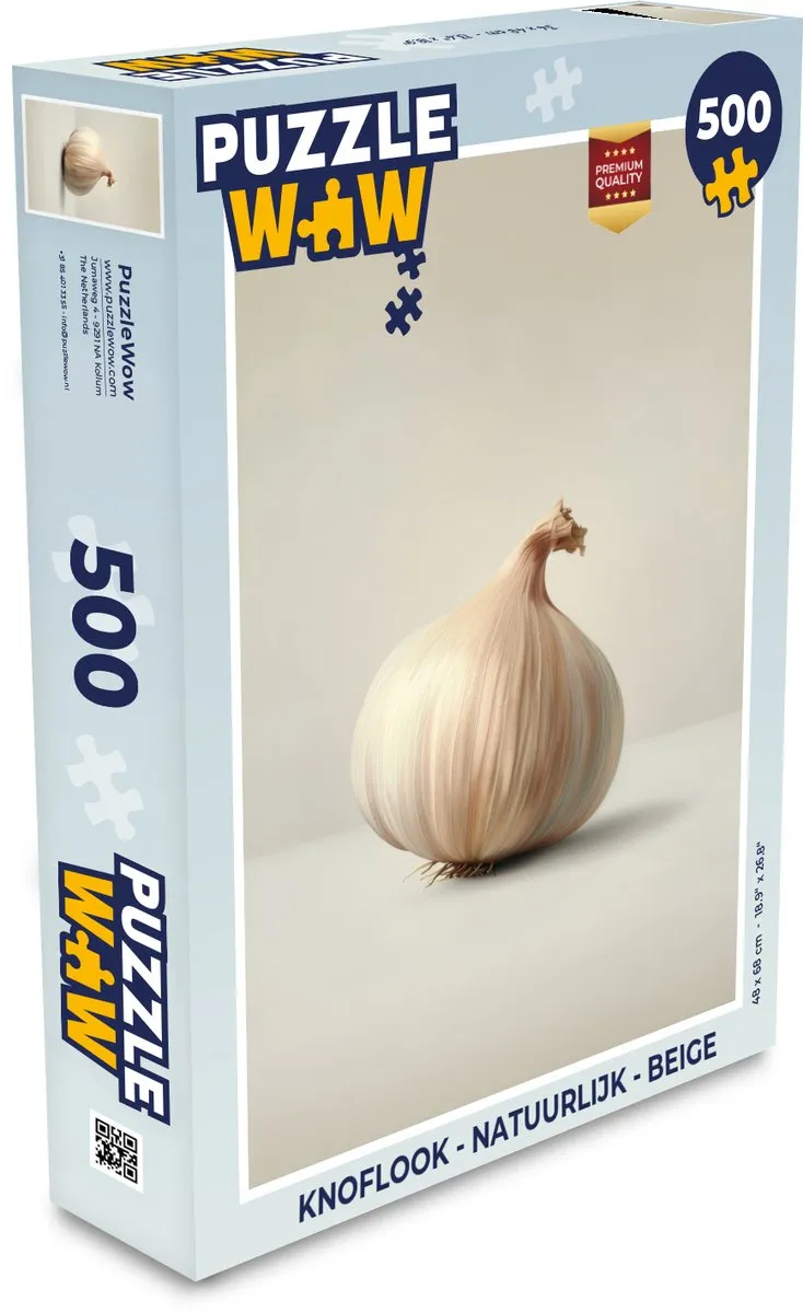 PuzzleWow Knoflook Legpuzzel 500 Stuks