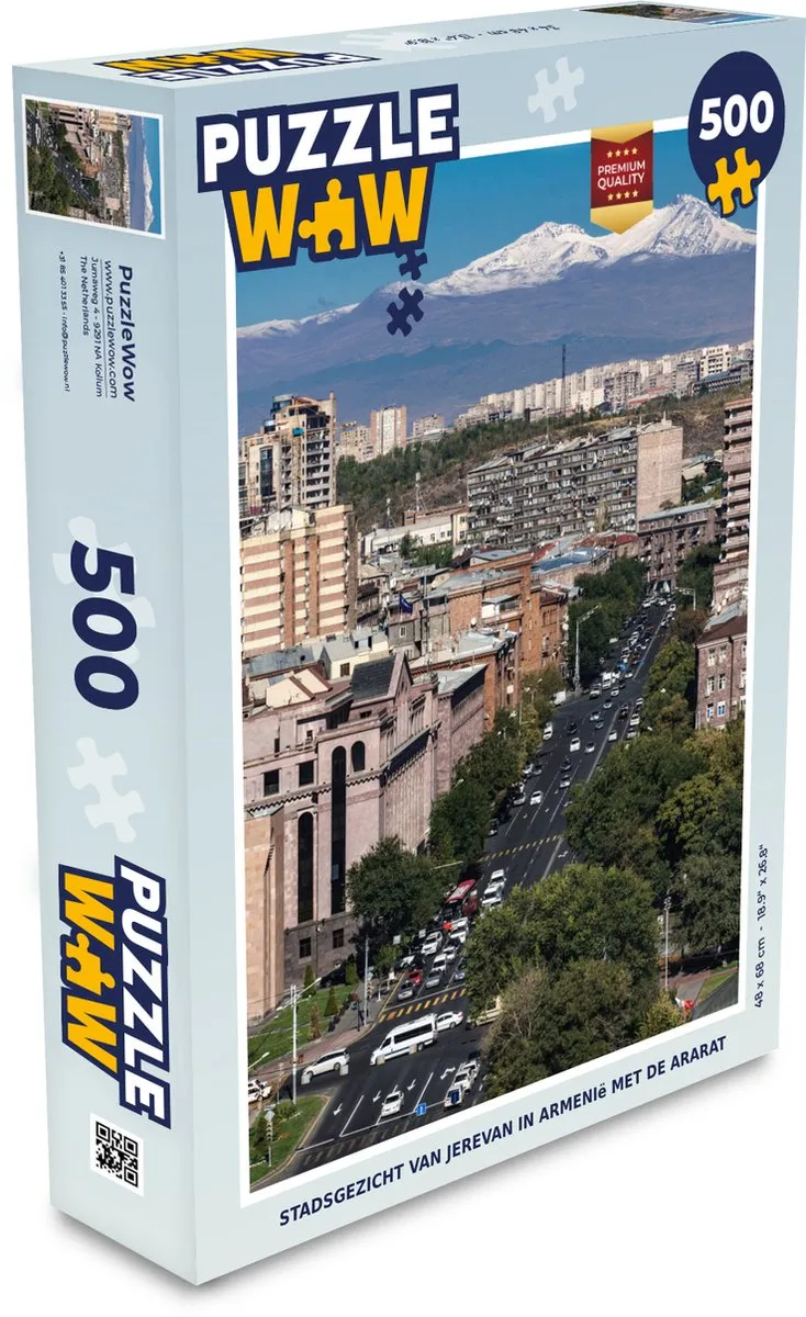 PuzzleWow Jerevan met Ararat Legpuzzel 500 Stuks